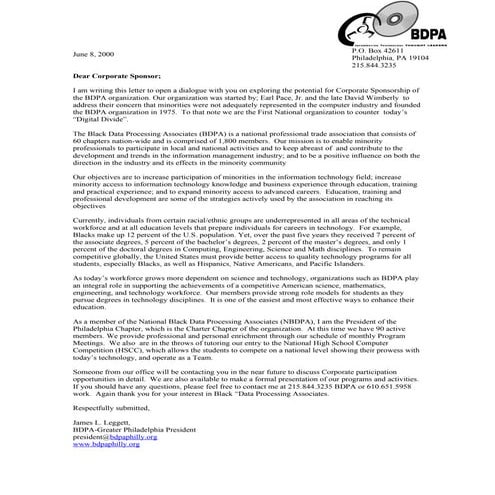 Bdpa corporate philly letter | DOC
