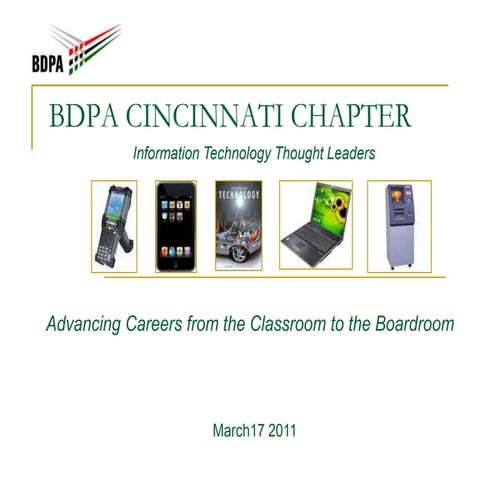 BDPA Cincinnati Chapter Overview (Mar 2011)