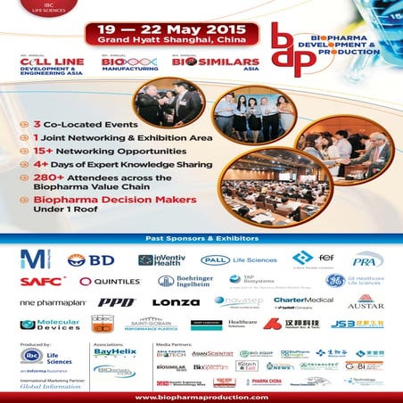 Biopharma Production and Development China 2015 