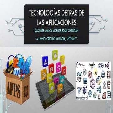 Tecnologías detrás de las aplicaciones