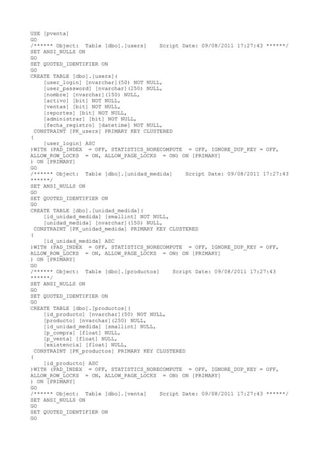 Bd venta.sql
