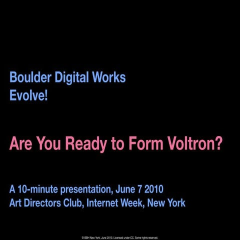 Are You Ready to Form Voltron? (June 2010)