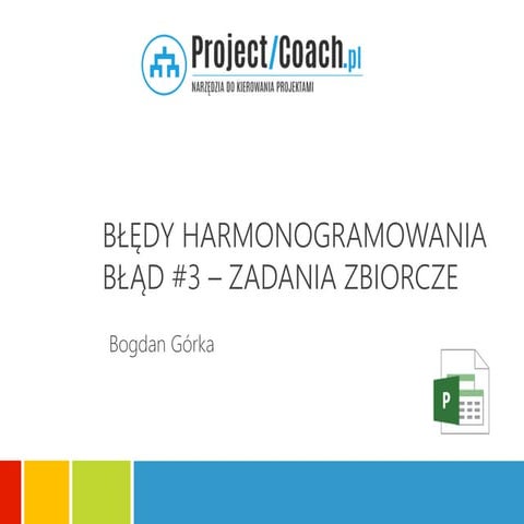 Błędy harmonogramowania #3