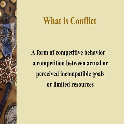 Be away from Conflict