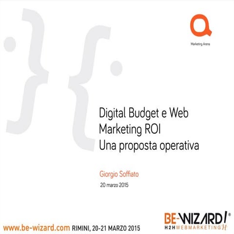 Digital Budgeting e Web Marketing ROI nel turismo