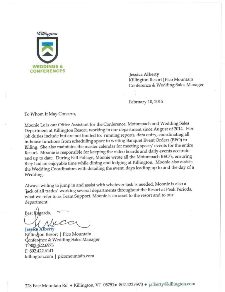 reference letter by conference amp wedding sales manager national sales manager cover letter