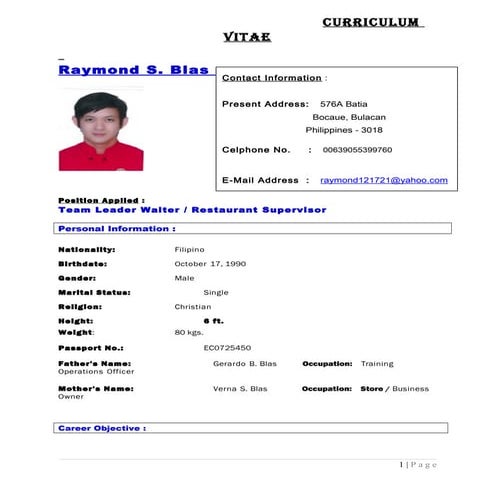 RaymondBlas_CV_Team Leader_PH