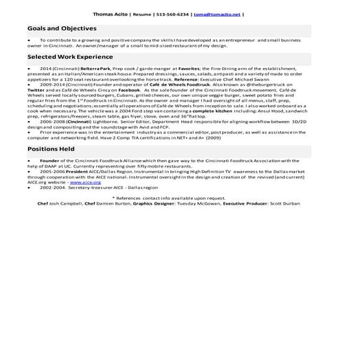 Resume_Food_General_2015