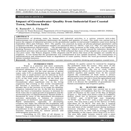 water quality assessment of groundwater | PPTX