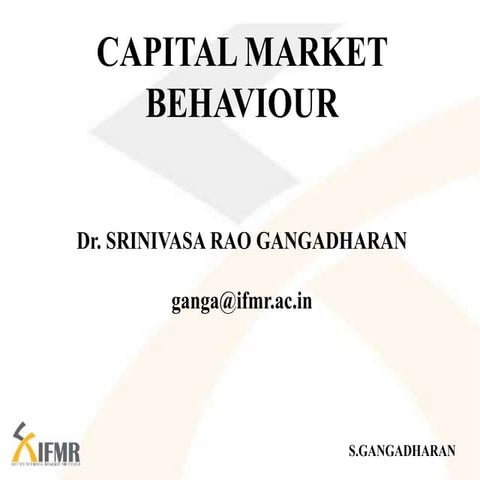 Capital Market Behaviour
