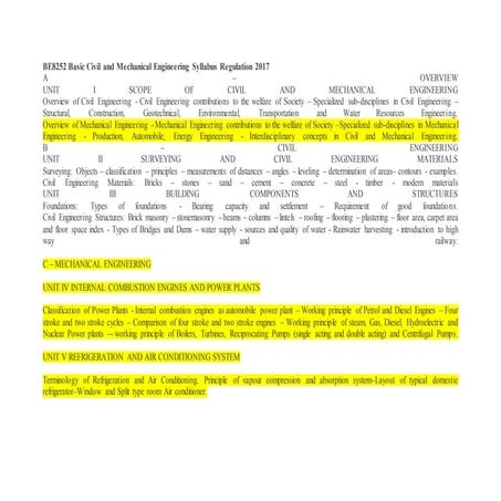 be8252-bcme-syllabus-basics-of-civil-and-mechanical-engineering-ppt