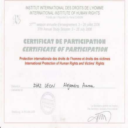 Course du Droit des Hommes, Strasbourg 2006