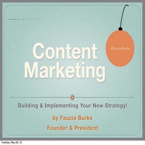 Content Marketing for Authors & Publishers: Building & Implementing Your New ...