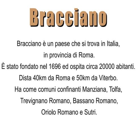 Bracciano