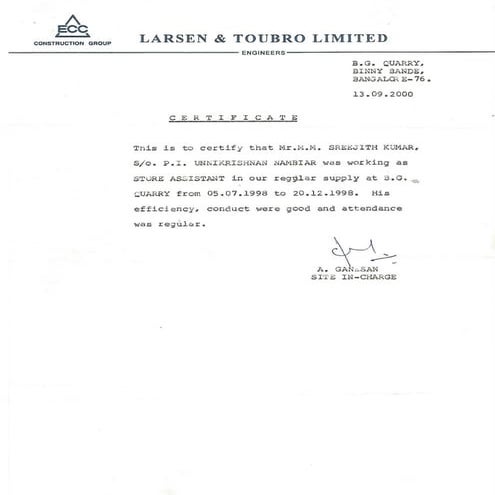 Larsen & Toubro Limited-Bangalore