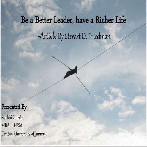 Be a better leader, have a richer