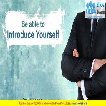 Be Able To Introduce Yourself PowerPoint Presentation Slides 