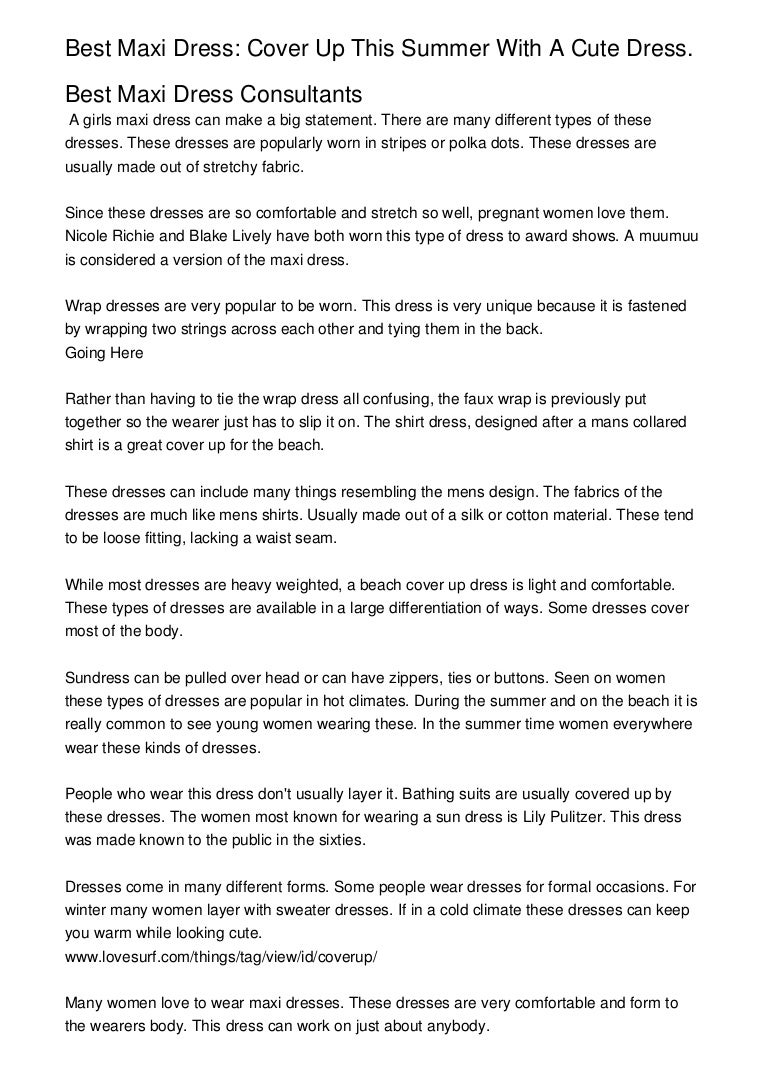 cute dress cover ups