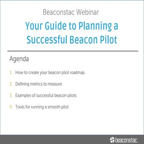 Your Guide to Planning a Successful Beacon Pilot