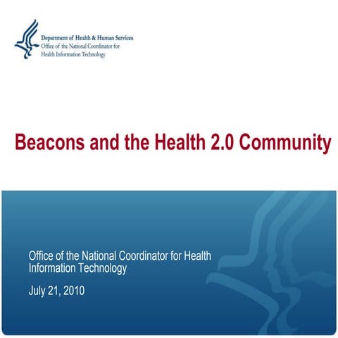 Beacons and the Health 2 0 community