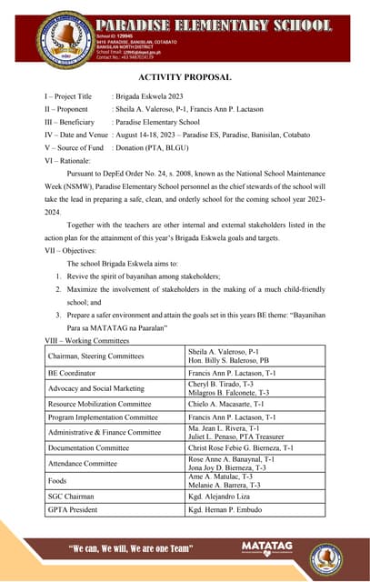 closing program sample | PPT