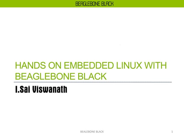 BeagleBone Black Using Python