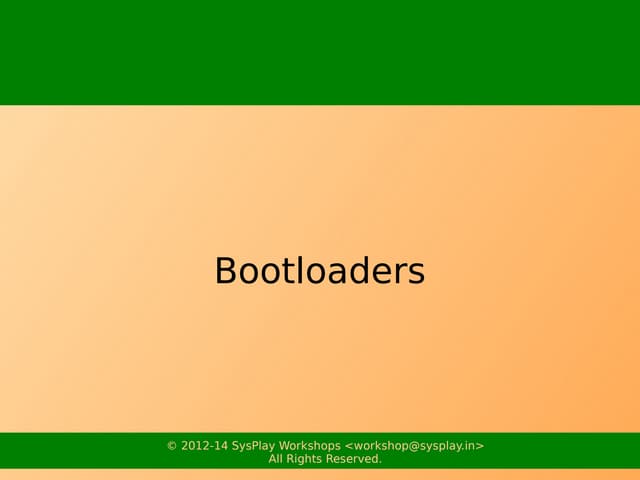 BeagleBoard-xM Bootloaders