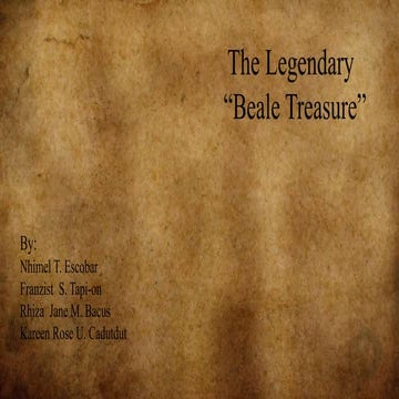 Legend of the mysterious Beale Cipher.pptx