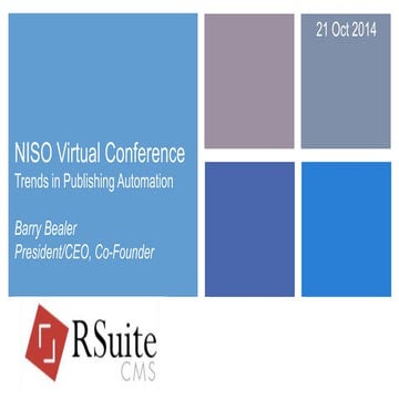 Trends in Publishing Automation