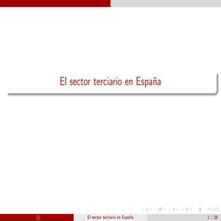Sector terciario y de servicios en ...