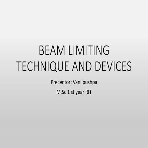 Beam restriction technique and devices.pptx