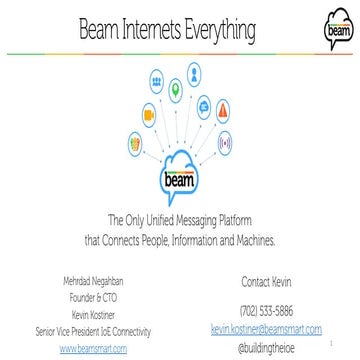 Beam Internets Everything: The Only Unified Messaging Platform that Connects ...