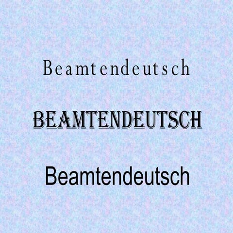 Beamtendeutsch