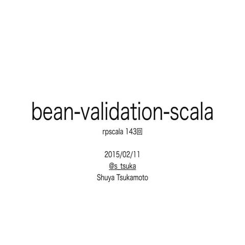 bean-validation-scala