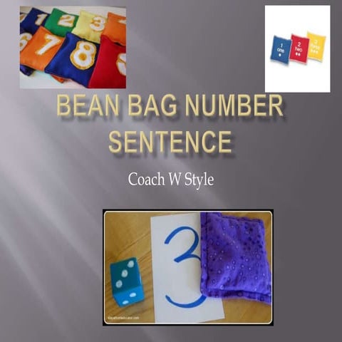 Bean bag numbers (kindergarten)