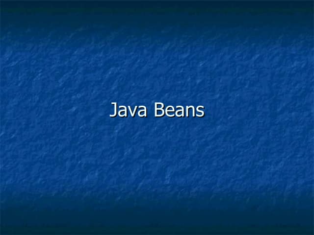 Bean Intro