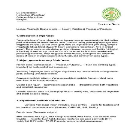 Beans _ Vegetable production_package of practice.pdf