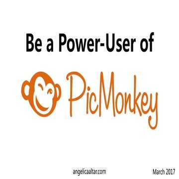 Be a Power-User of PicMonkey