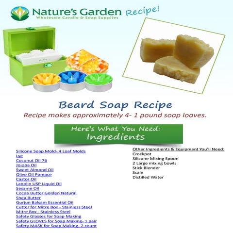 Beard soap recipe