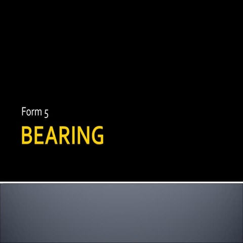 Bearing form 5