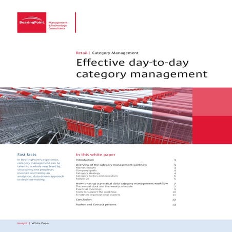 Effective day-to-day category management by BearingPoint