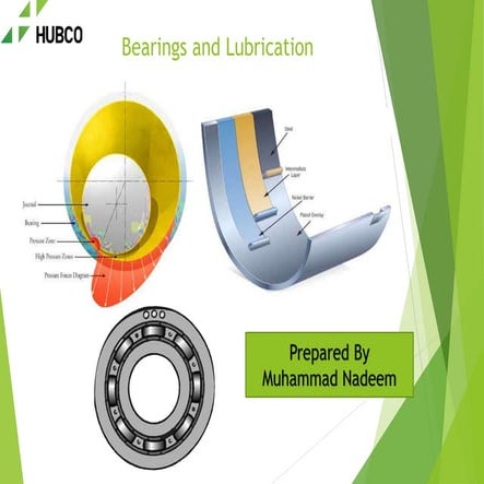 Bearings and lubrications