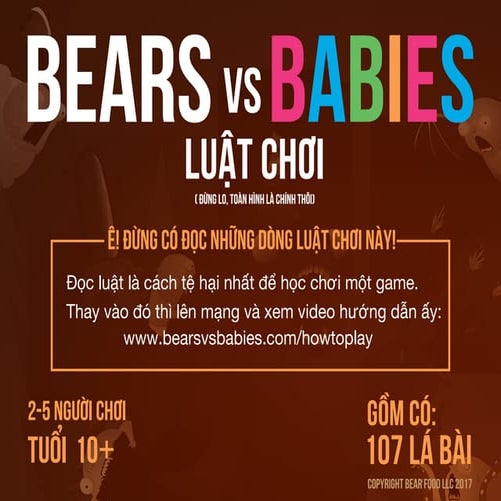 [Luật chơi] Bears vs babies - Đầu gấu đấu trẻ con