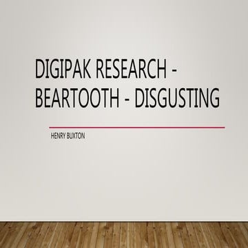 Digipak Research - Beartooth - Disgusting