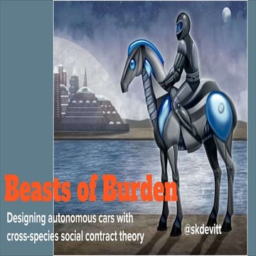 Beasts of Burden: Designing autonomous cars with cross-species social
