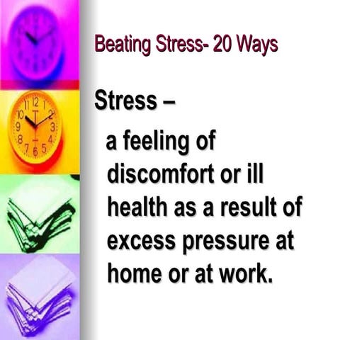 Beating Stress  20 Ways