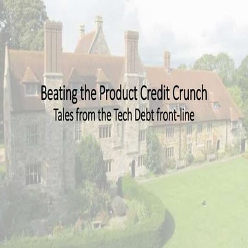 Beating the product credit crunch