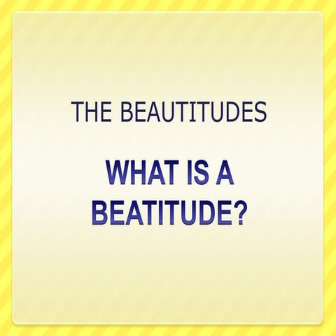 Beatitudes