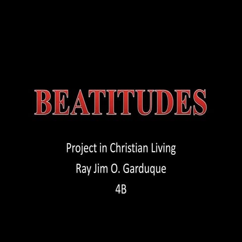 Beatitudes sample