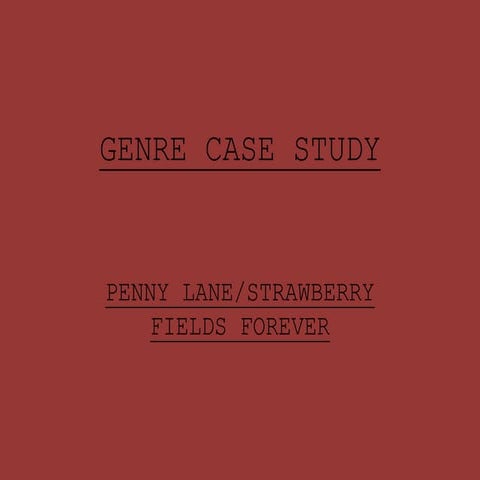 Beatles case study genre | PPTX
